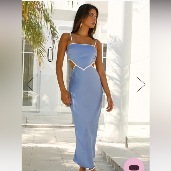 Hello Molly Dresses & Skirts - Hello Molly Need A Heart to Heart Midi Dress Blue